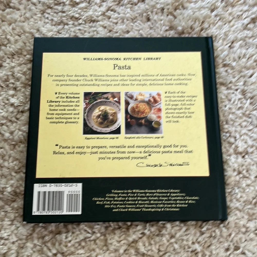 Williams-Sonoma Kitchen library, pasta cookbook